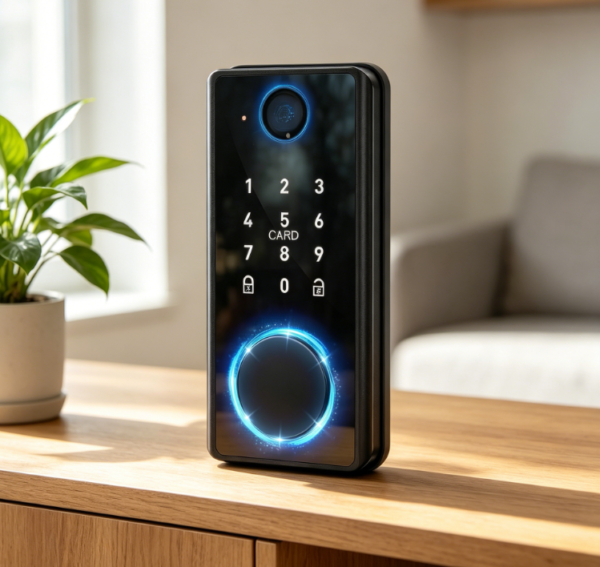Keyless Entry Deadbolt with App Control, Digital Touchscreen Keypad for Home, Office, Black